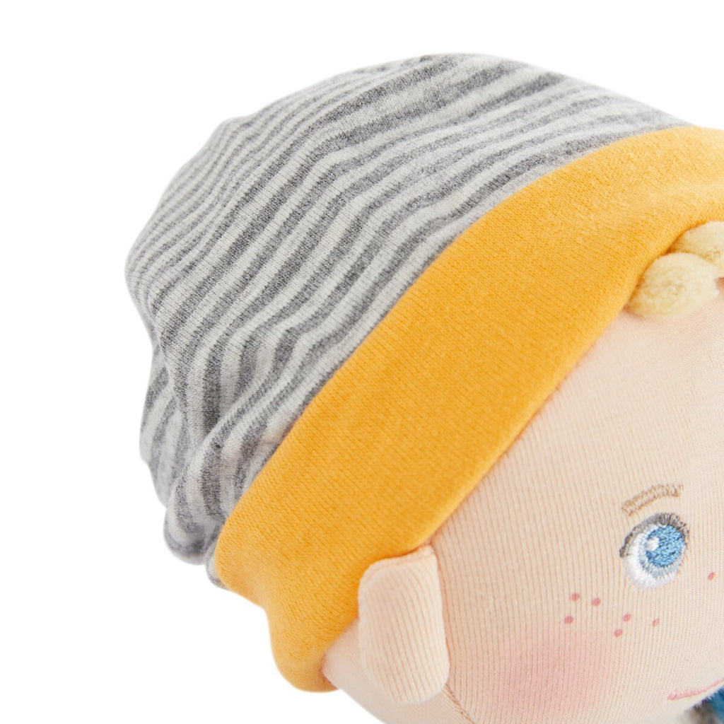 HABA Kuschelpuppe Lasse weich & sicher für Babys ab 6 Monaten