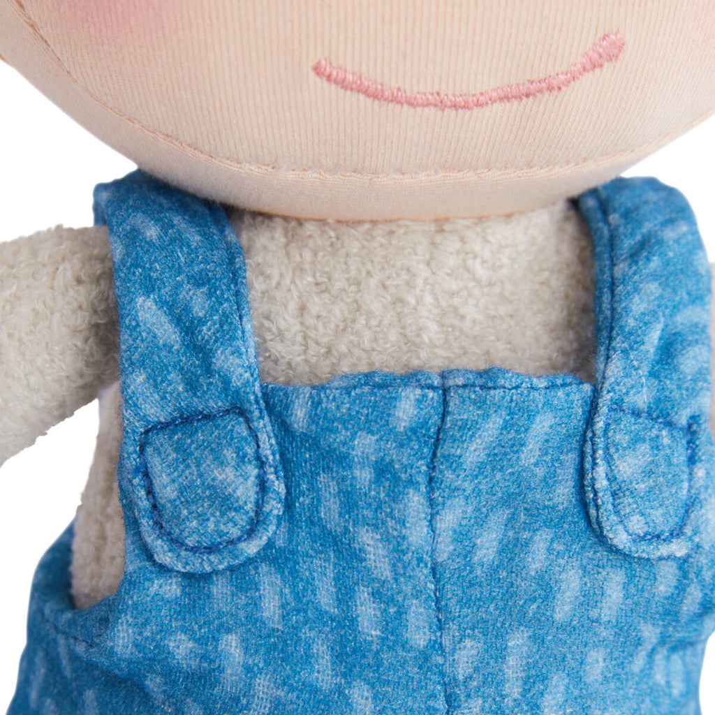 HABA Kuschelpuppe Lasse weich & sicher für Babys ab 6 Monaten