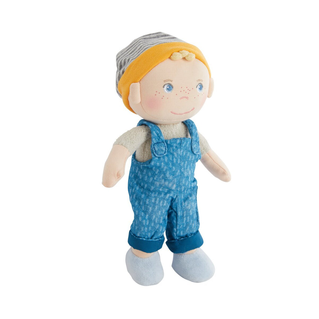 HABA Kuschelpuppe Lasse weich & sicher für Babys ab 6 Monaten