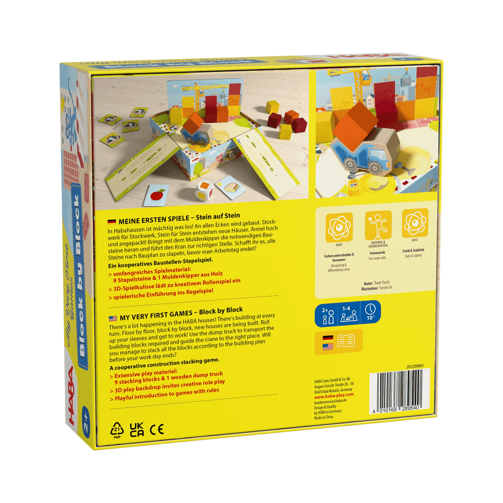 HABA Lernspiel für Kinder ab 2 Jahren mit Baustellenmotiv
