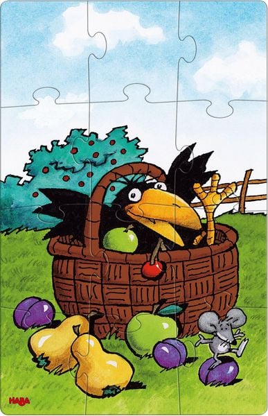 HABA - Puzzles Obstgarten, 12 Teile - Haba