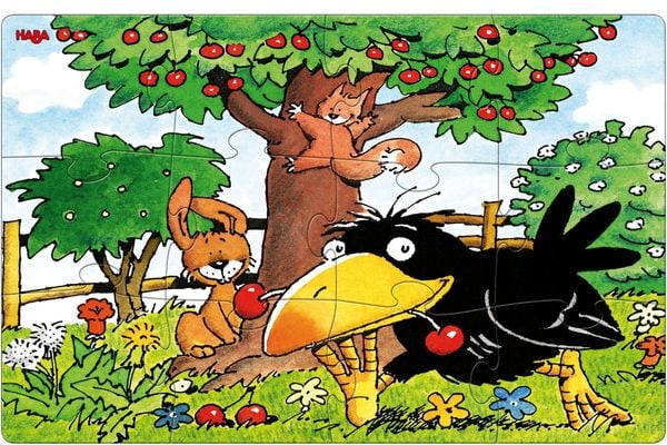 HABA - Puzzles Obstgarten, 12 Teile - Haba