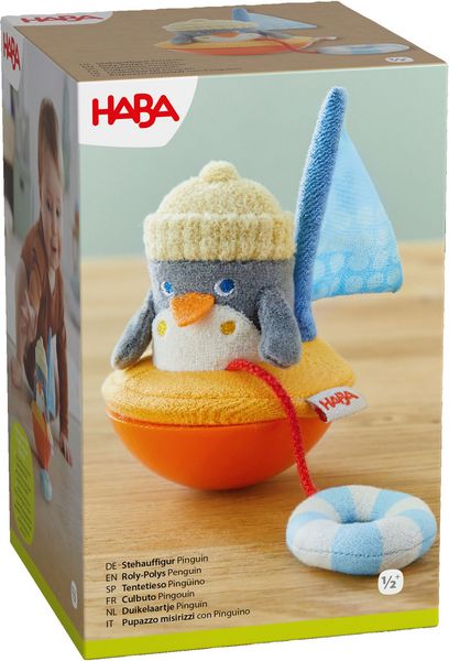 Wackelfigur Pinguin – Babyspielzeug mit Klingelgeräusch
