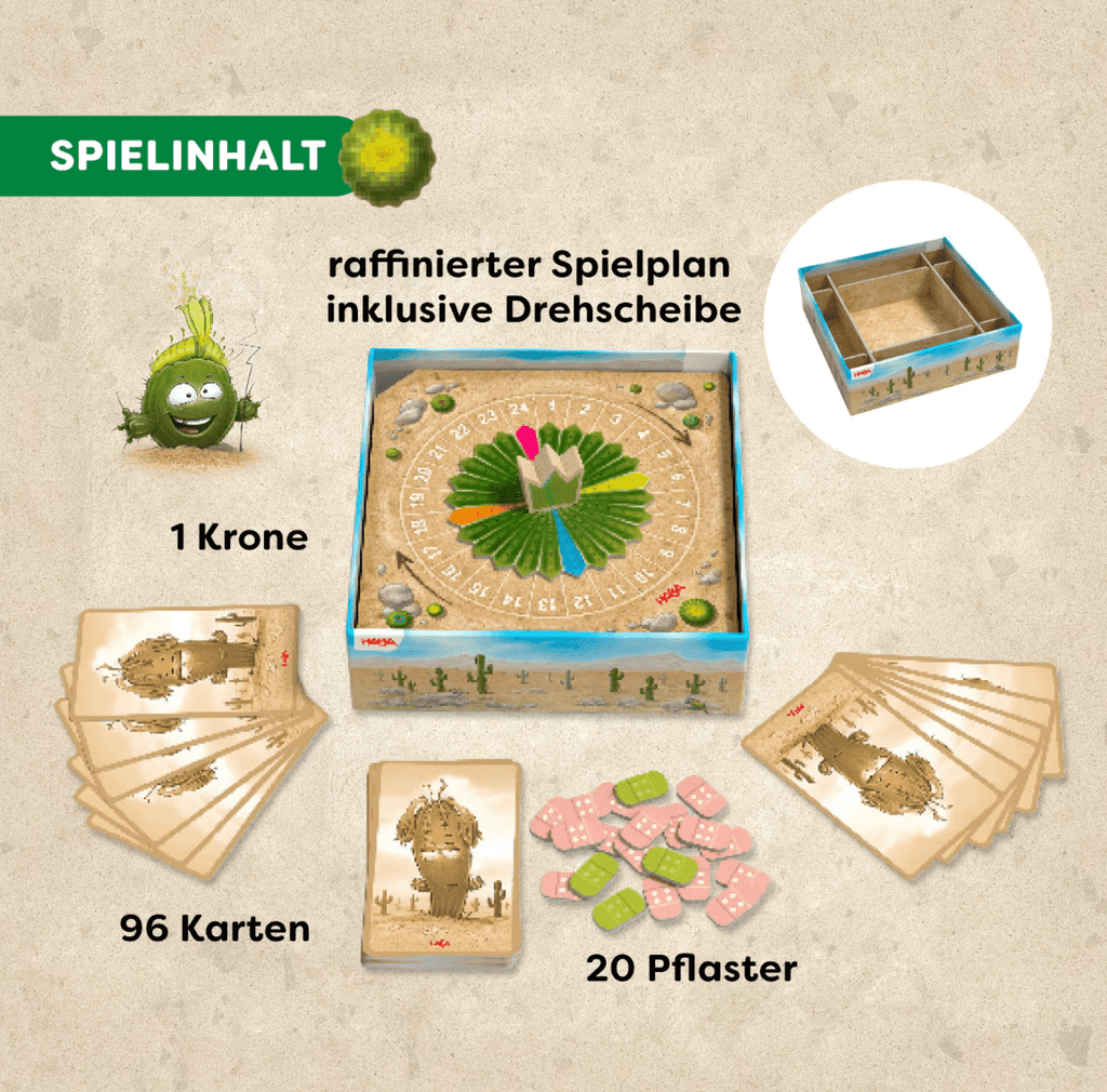 HABA Stichelkönig Kartenspiel mit Drehscheibe für 2–4 Personen