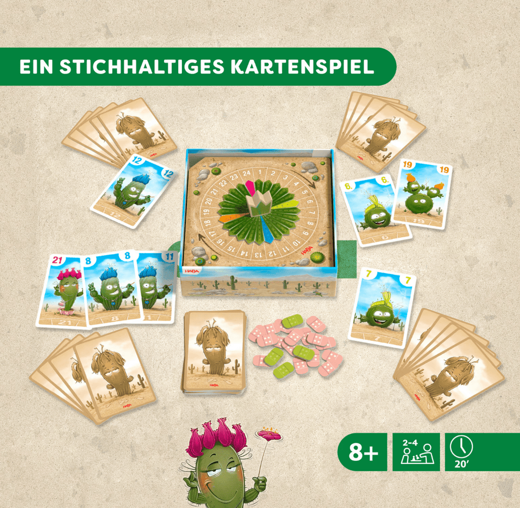 HABA Stichelkönig Kartenspiel mit Drehscheibe für 2–4 Personen
