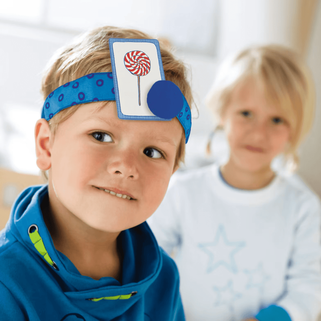 Denkspiel Wer bin ich HABA mit Magnet-Stirnband ab 5
