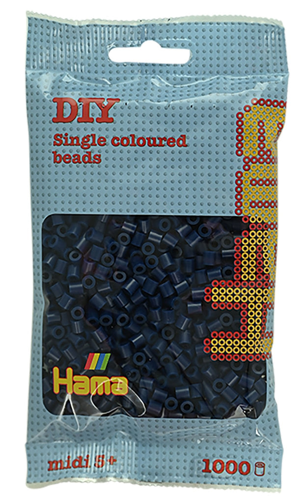 Hama Beutel mit 1000 Bügelperlen Nachtblau Nachfüllpackung

