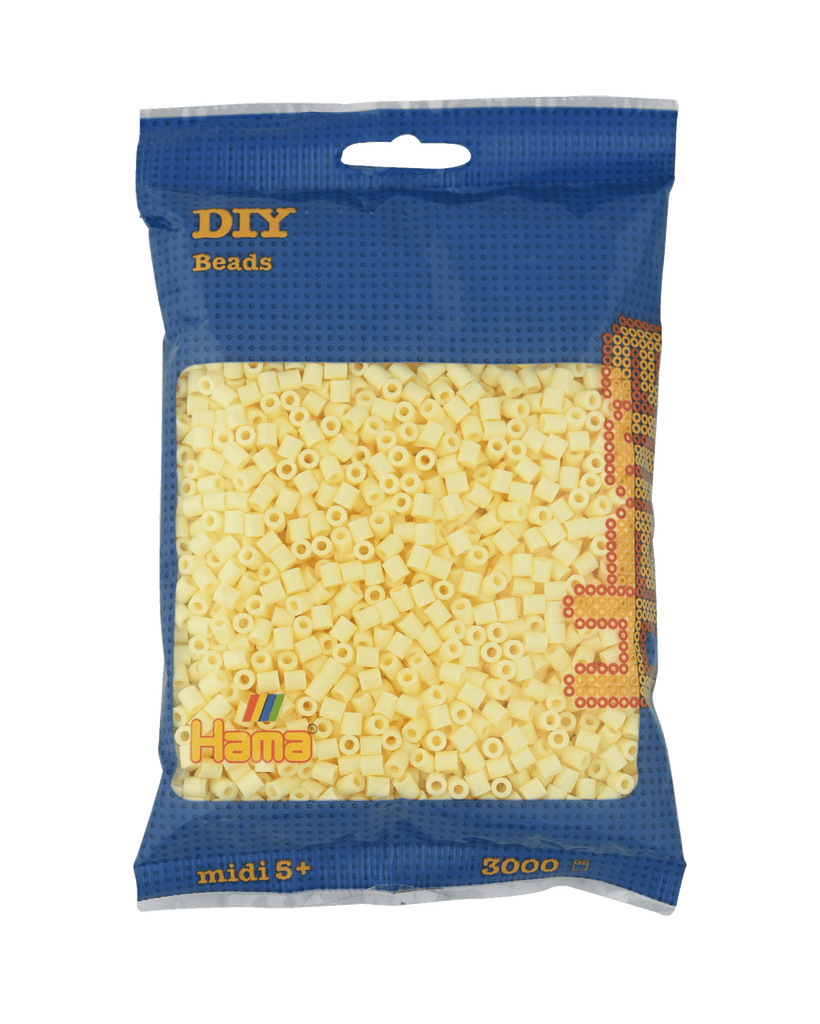 Hama Beutel mit 3000 Bügelperlen Creme Nachfüllpackung
