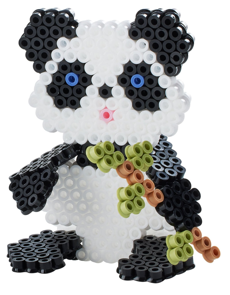 Hama 3D Panda Bügelperlen Set mit 2500 Perlen & Stiftplatte ab 5 Jahren