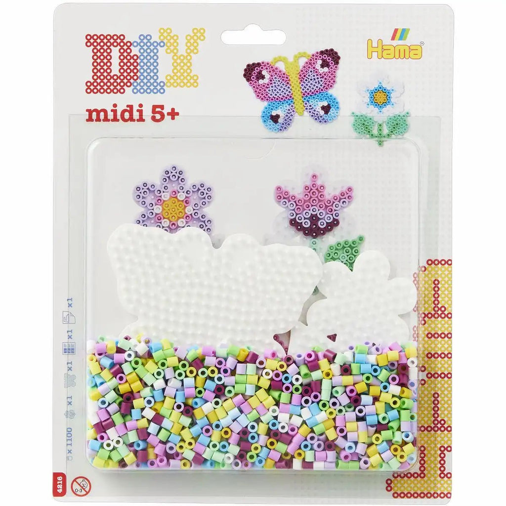 Hama Bügelperlen Blume & Schmetterling – 1100 Stück Set