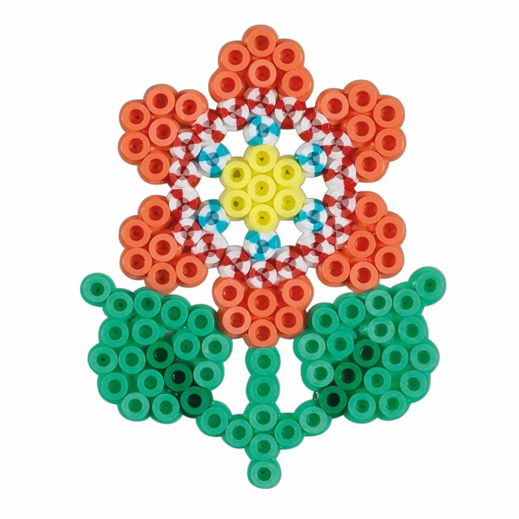 Hama Bügelperlen Starter Set Blume mit 350 Perlen & Stiftplatte