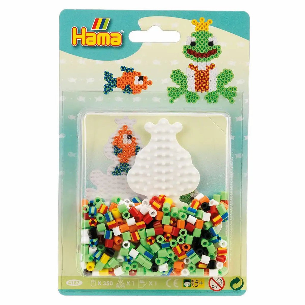 Hama Bügelperlen Starter Set Frosch mit 350 Perlen & Stiftplatte