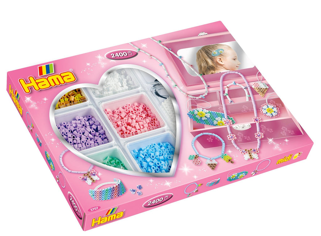 Hama Kreativbox mit 2400 Bügelperlen, Zubehör & Aufbewahrung ab 5 Jahren