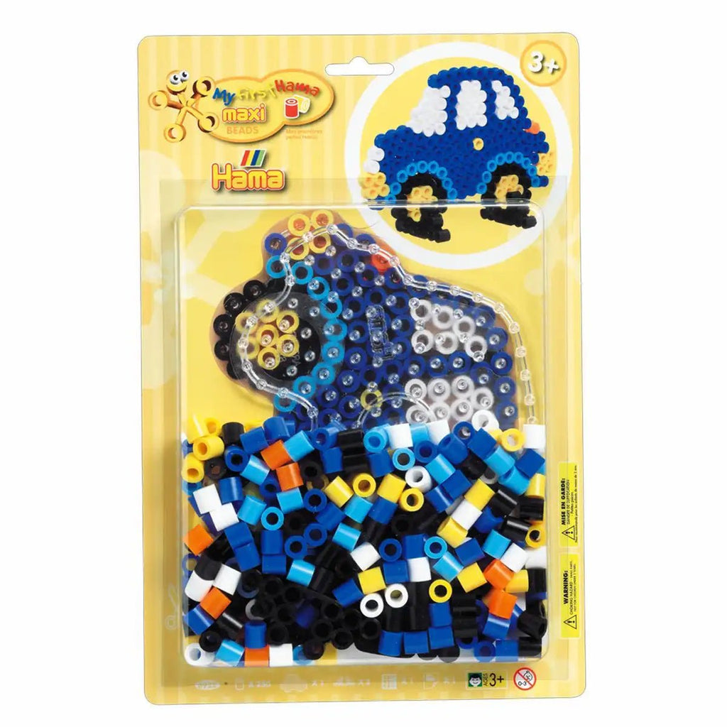 Hama Maxi Bügelperlen Auto Set mit 250 Perlen & Stiftplatte ab 3 Jahren