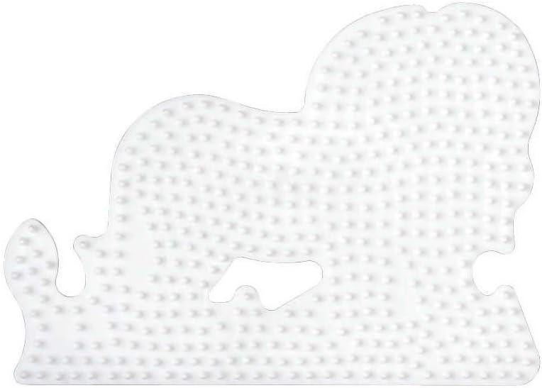 Hama Midi Steckplatte Löwe Weiß 15x11 cm für Bügelperlen
