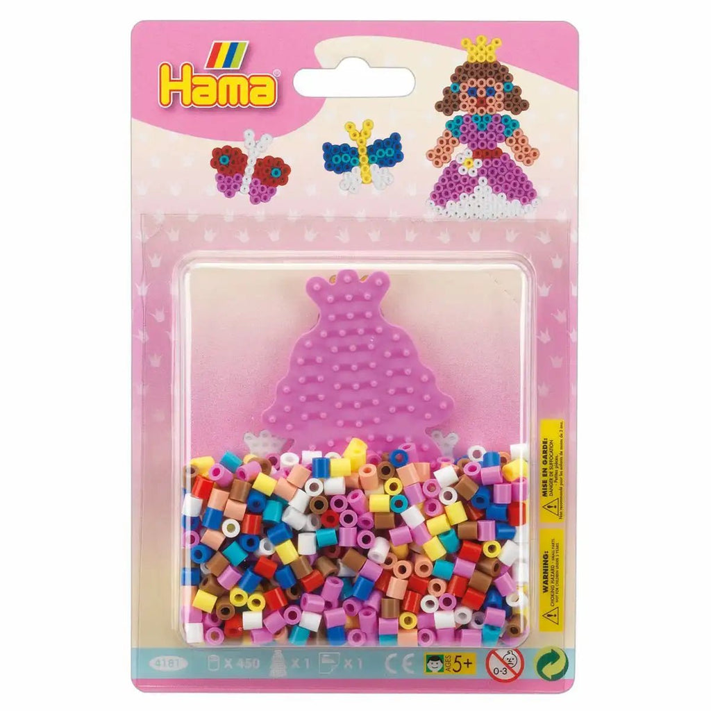 Hama Starter Set Prinzessin – 450 Bügelperlen & Stiftplatte für Kinder ab 5 Jahren