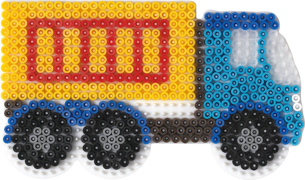 Hama Stiftplatte Brummi Lkw für midi Bügelperlen, 587 Stifte, ab 5 Jahren