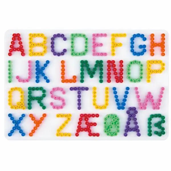 Hama Stiftplatte Buchstaben für Midi Bügelperlen, ideal für Namensmotive