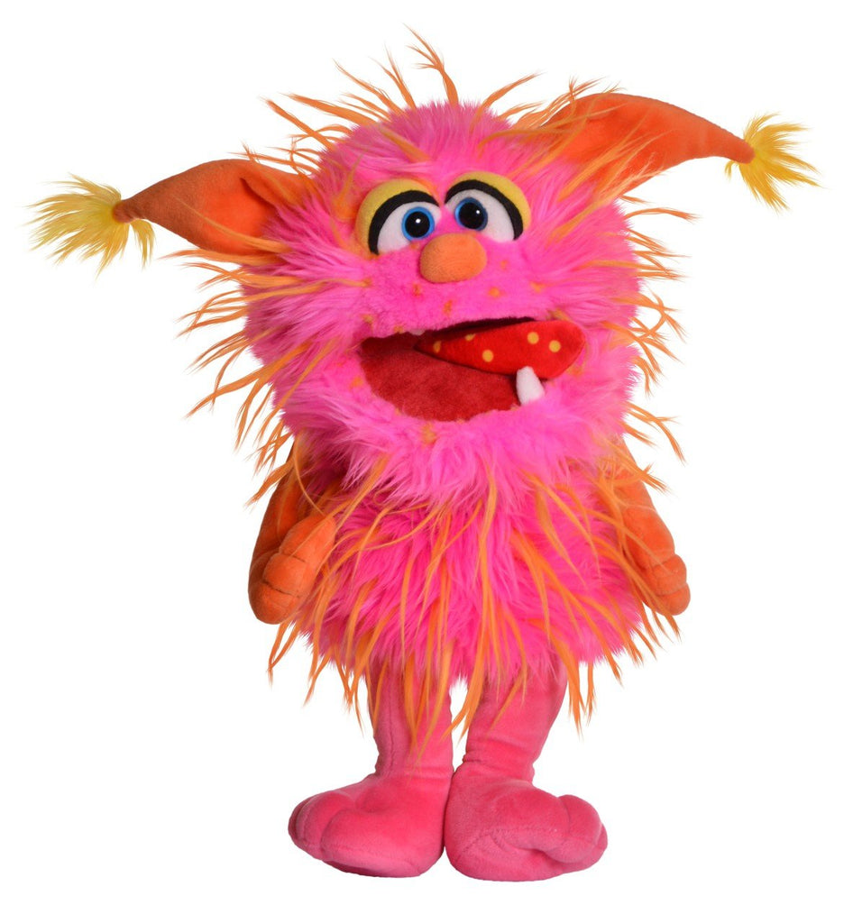 Living Puppets Handpuppe Schmackofatz mit gepunkteter Zunge, 38 cm, bespielbar
