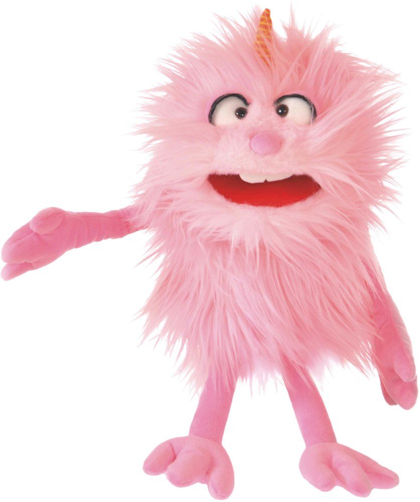 Handspielpuppe - Bonsche Monster To Go rosa - Living Puppets