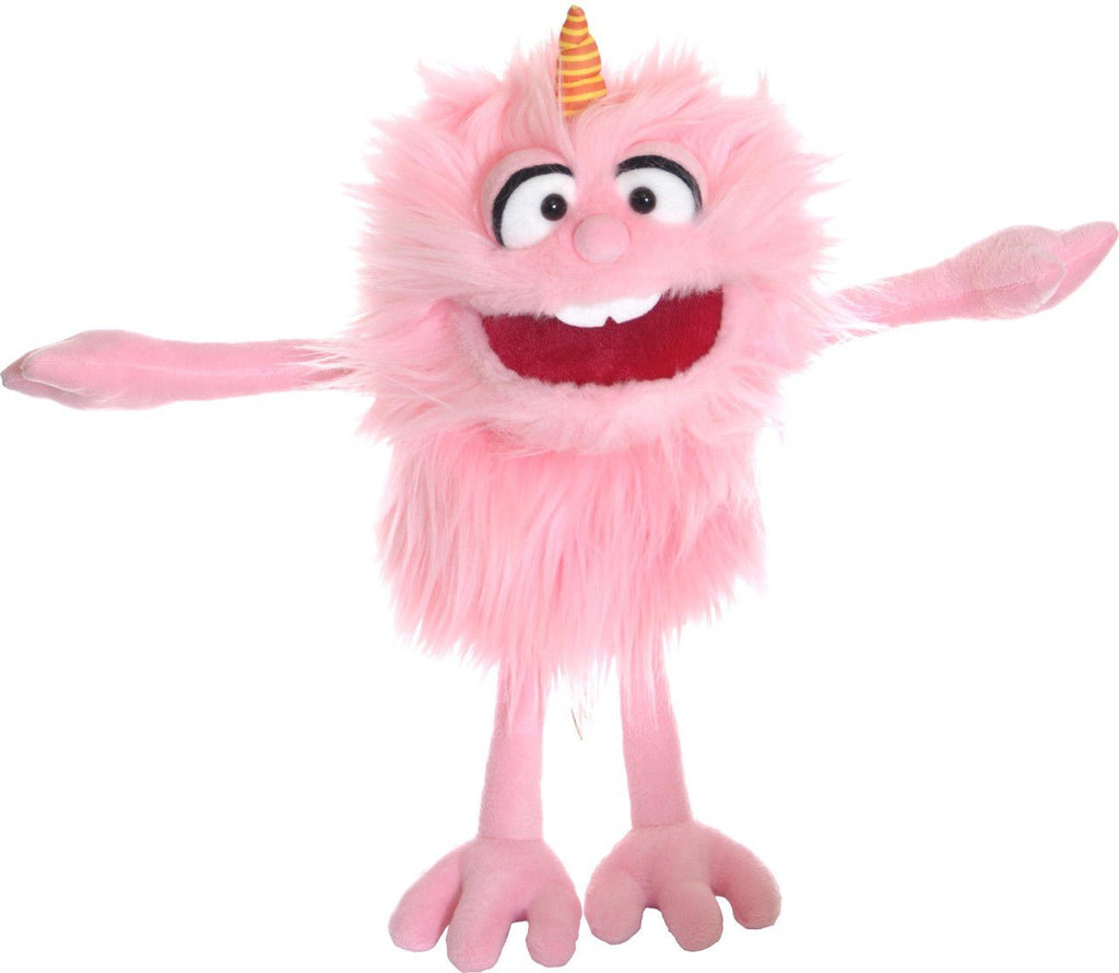 Handspielpuppe - Bonsche Monster To Go rosa Handpuppen Living Puppets RATZEKATZ SPIELZEUGLAND