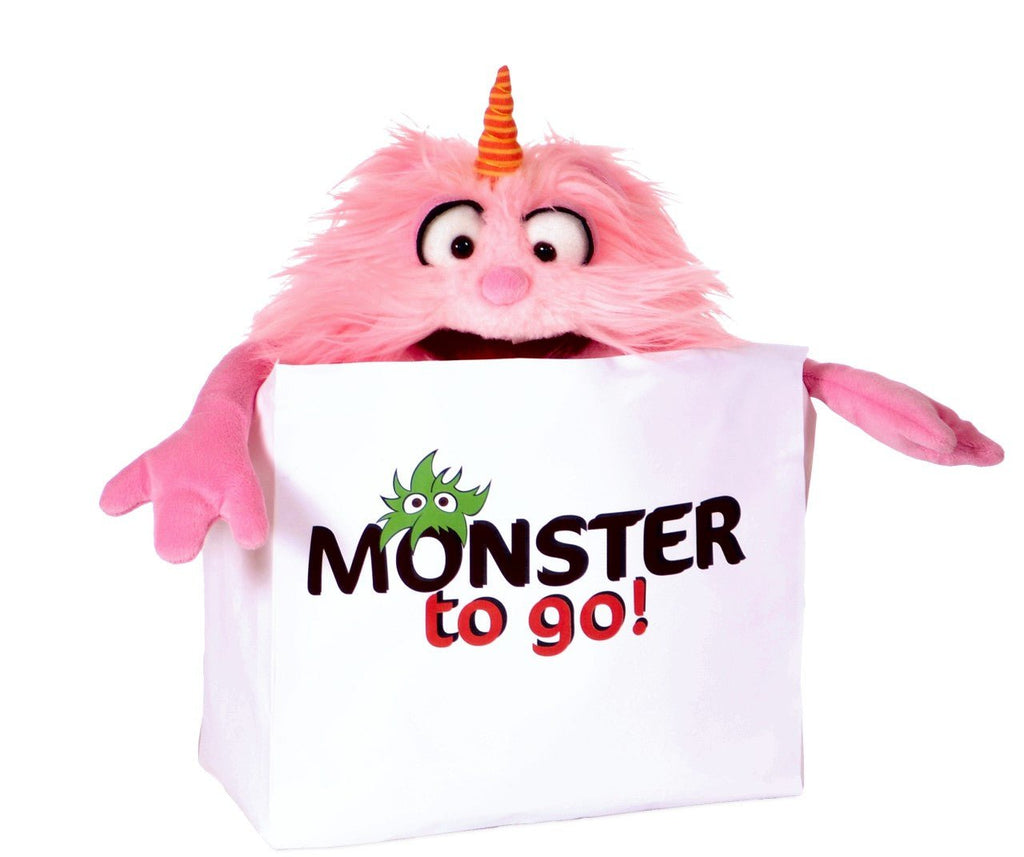 Handspielpuppe - Bonsche Monster To Go rosa Handpuppen Living Puppets RATZEKATZ SPIELZEUGLAND