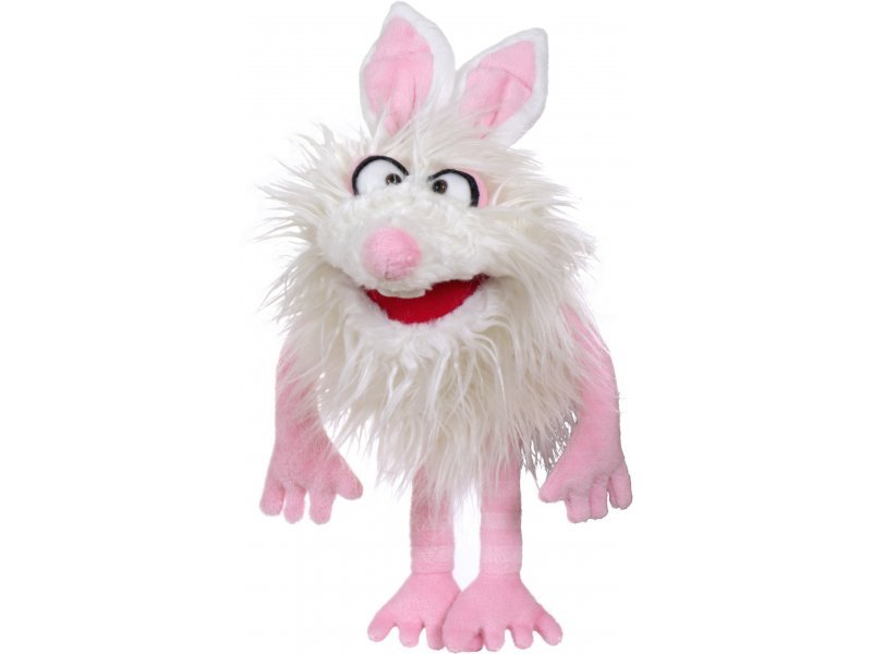 Handspielpuppe - Flöckchen Hase 34cm - Living Puppets