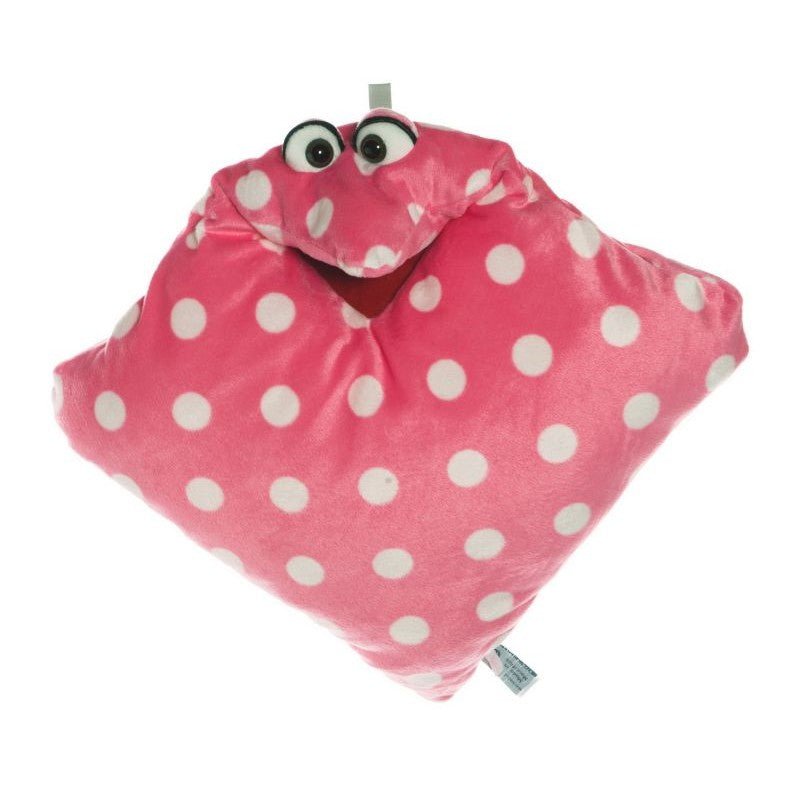 Handspielpuppe - Kissen IIselotte - rosa mit Punkten - Living Puppets