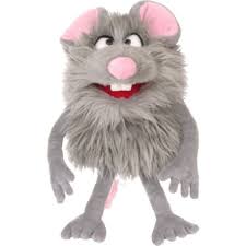 Handspielpuppe - Tüddel Maus Monster to go 35cm - Living Puppets