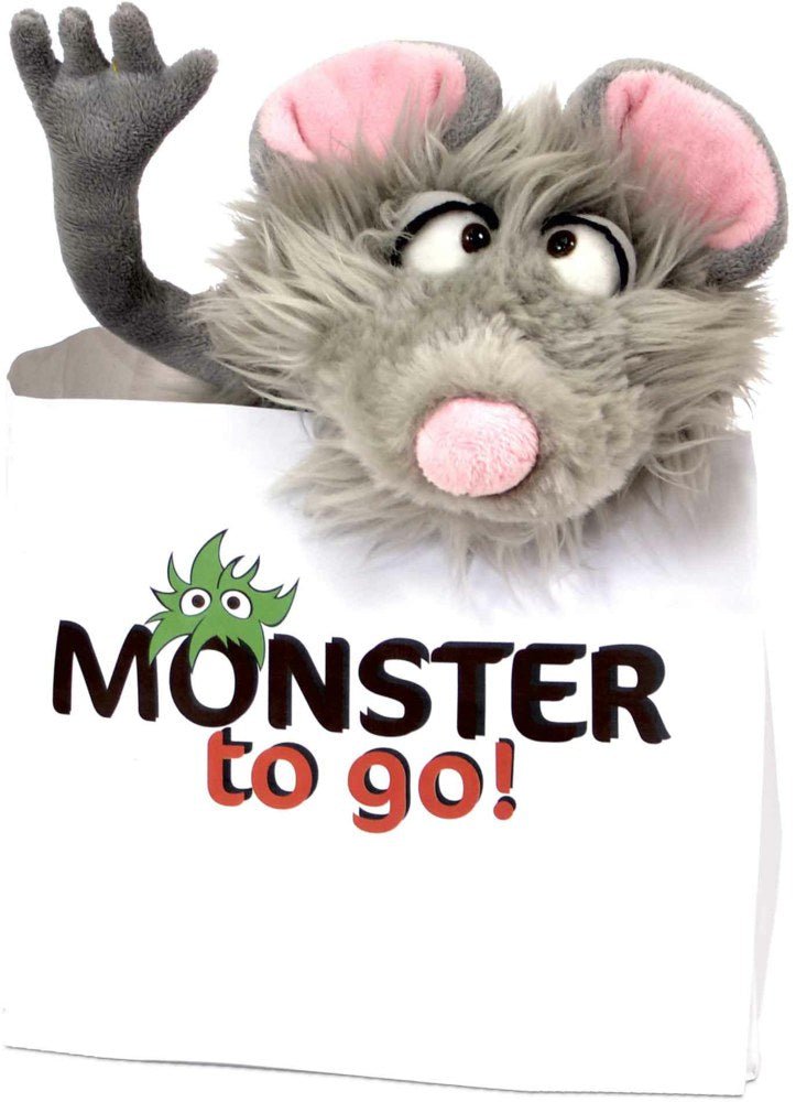 Handspielpuppe - Tüddel Maus Monster to go 35cm - Living Puppets