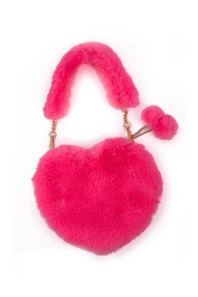 Handtasche - Pinky Promise Furry Fuchsia Purse - Great Pretenders