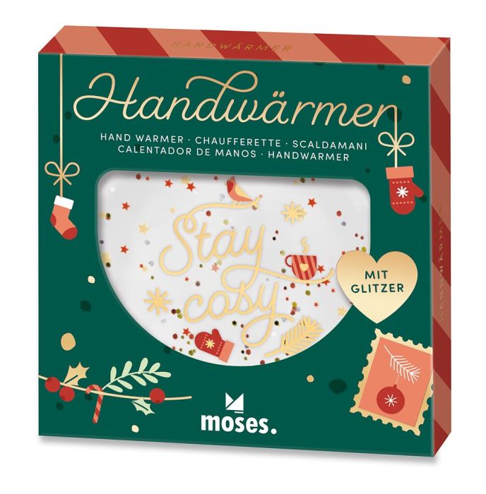 Wiederverwendbarer Glitzer Handwärmer für kalte Tage
