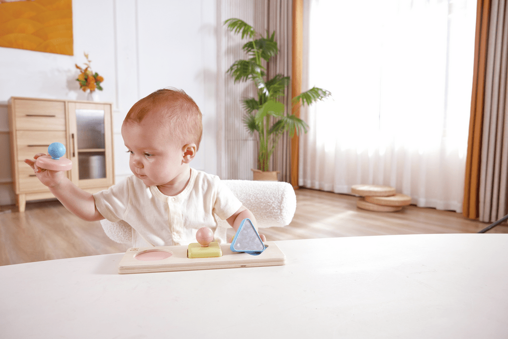 Montessori Puzzle aus Reismaterial mit integriertem Spiegel