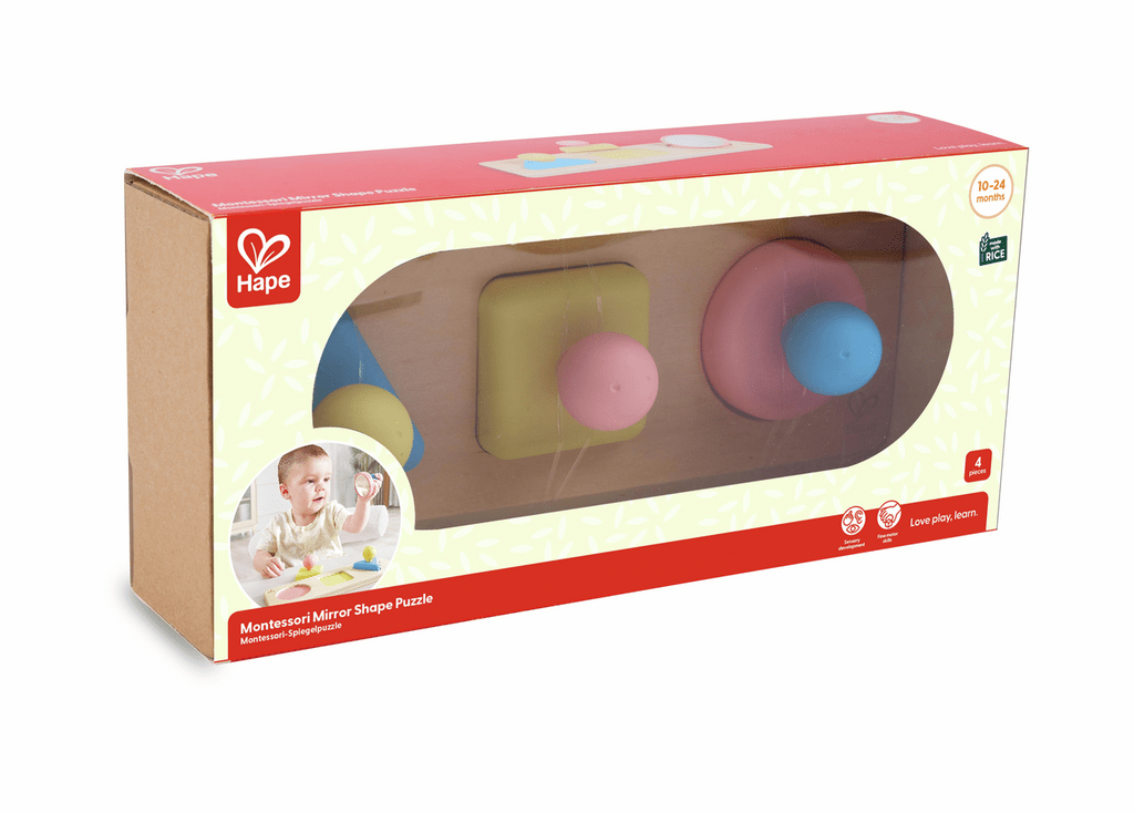 Hape Spiegelpuzzle fördert Formen‑ und Farbenlernen