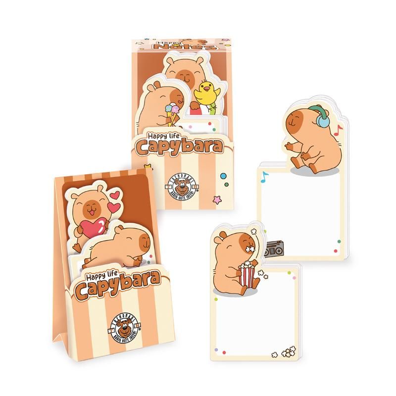 HAPPY NOTES Capybara Notizblock Set mit 2 Designs
