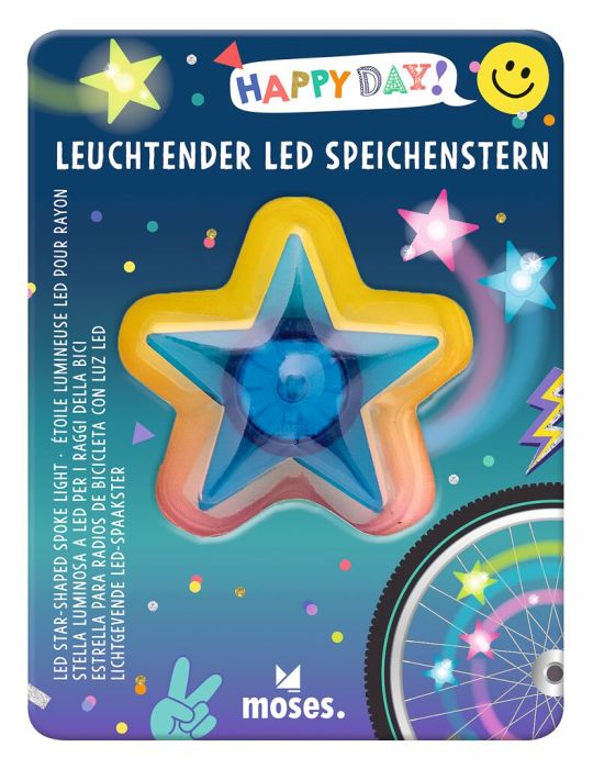 LED-Speichenstern Fahrrad bunt leuchtend für Kinder vom Moses Verlag