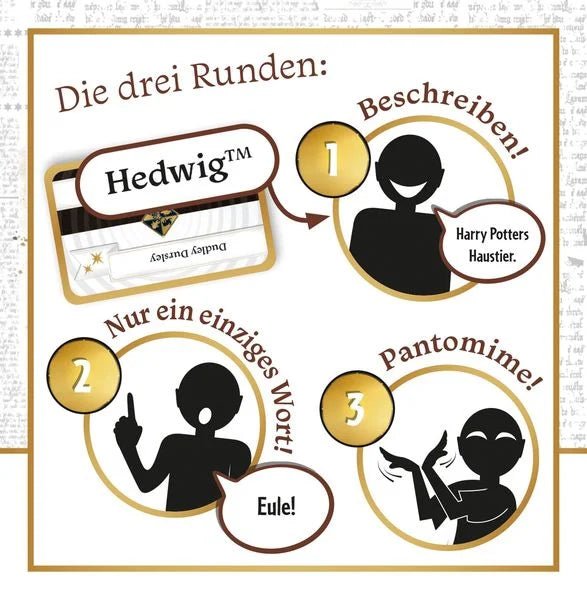Lustiges Harry Potter Spiel mit Begriffen aus Hogwarts
