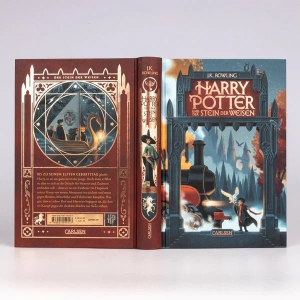 Prachtvoll veredeltes Harry Potter 1 Buch Stein der Weisen

