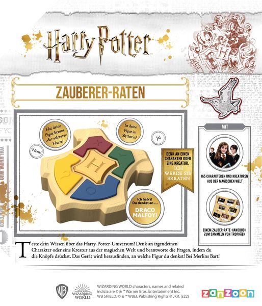 Harry Potter Quizspiel für Kinder ab 7 Jahren

