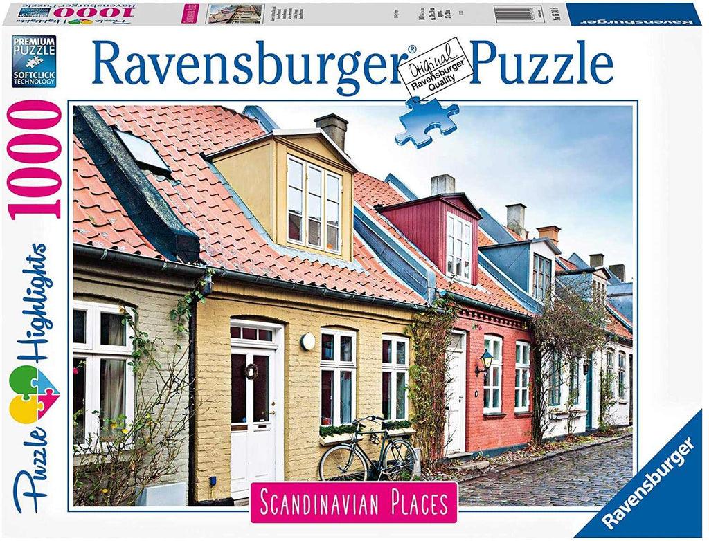 Häuser in Aarhus , Dänemark Ravensburger Puzzle 1000 Teile - Ravensburger