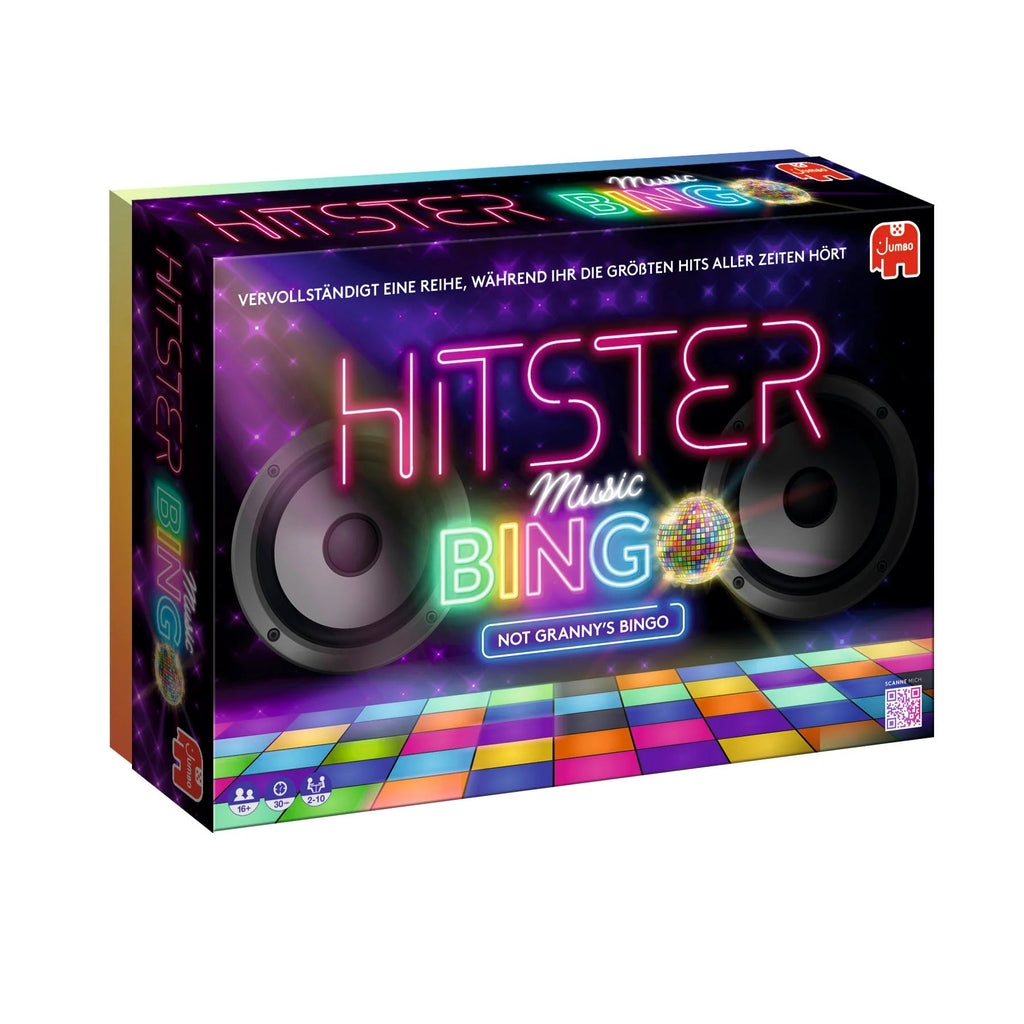 Verpackung Hitster Bingo Germany – Musikspiel von Jumbo
