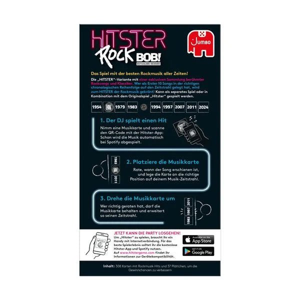Hitster Erweiterung Rock Songs Quiz für Erwachsene
