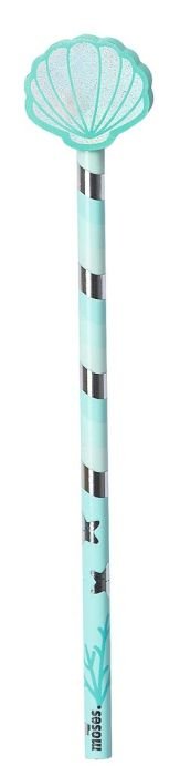 moses Schreibwaren Holo Glitzerbleistift mit Radierer bunt
