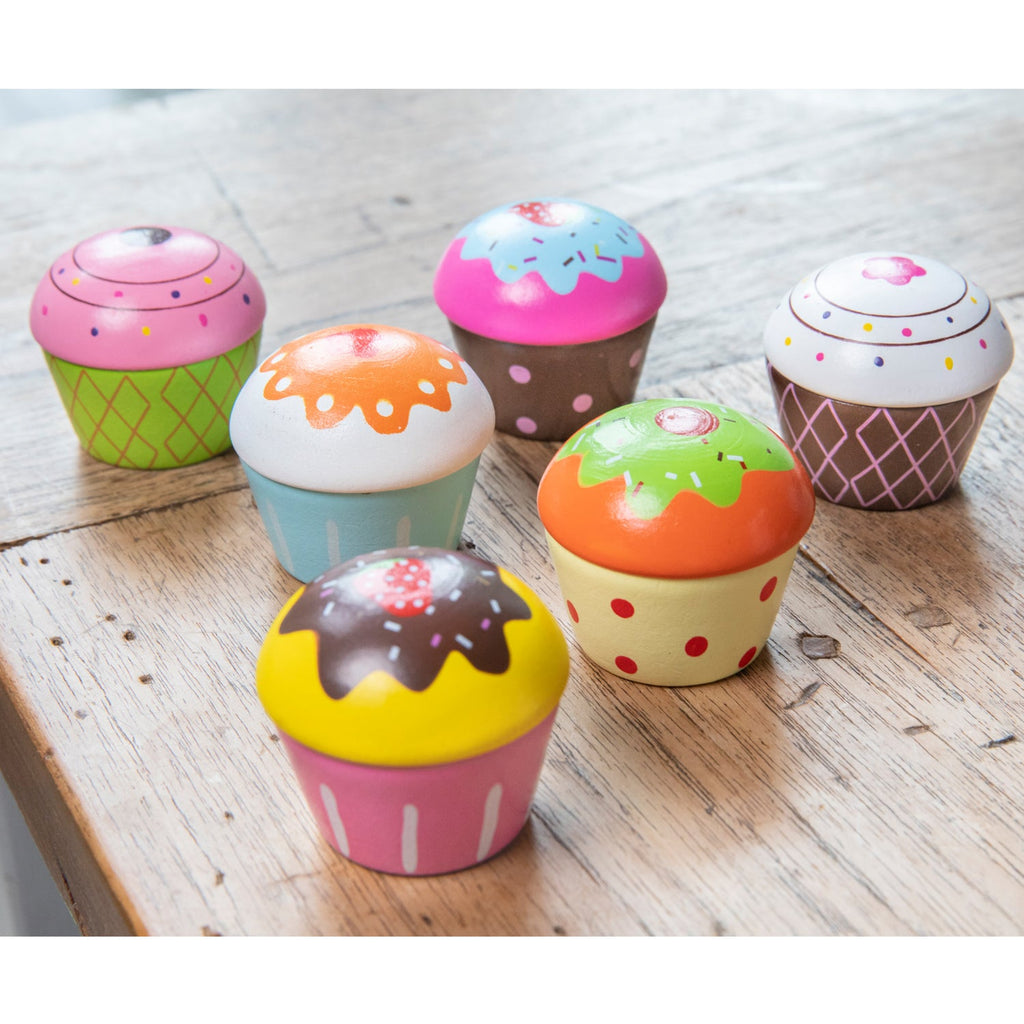 Holz - Cupcakes 6er Packung - New Classic Toys