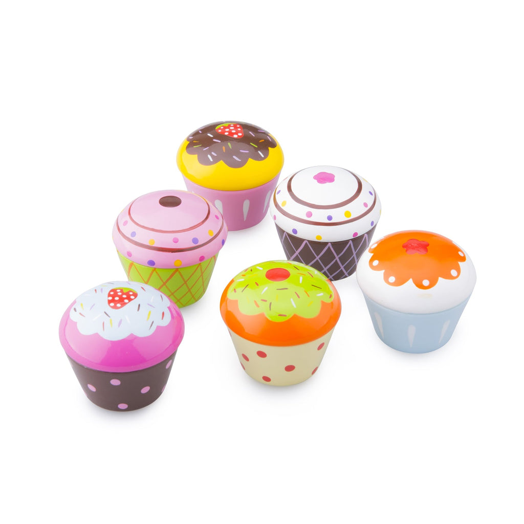 Holz - Cupcakes 6er Packung - New Classic Toys