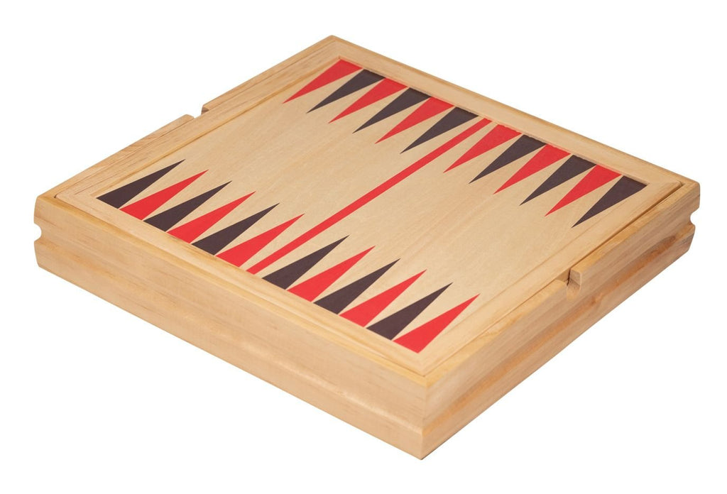 Holz Spielesammlung 10 in 1 FSC, mit Schach, Backgammon, Dame, Karten & mehr