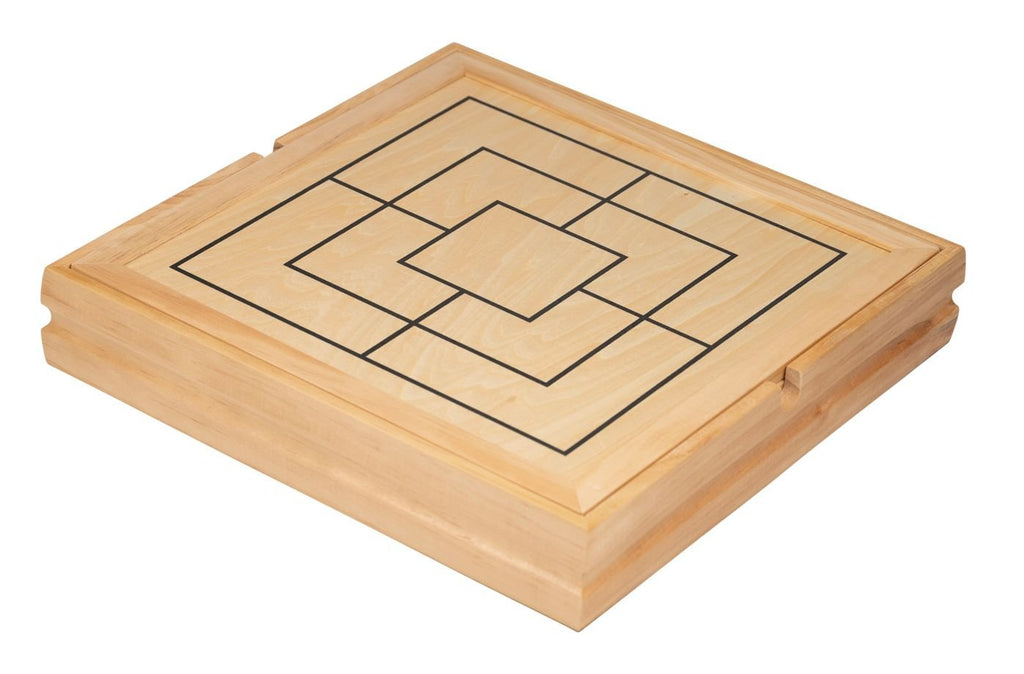Holz Spielesammlung 10 in 1 FSC, mit Schach, Backgammon, Dame, Karten & mehr