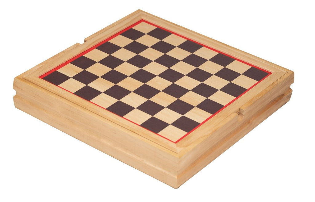 Holz Spielesammlung 10 in 1 FSC, mit Schach, Backgammon, Dame, Karten & mehr