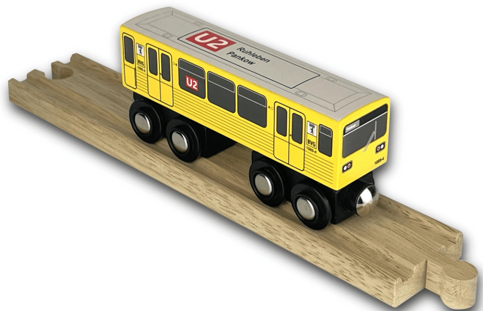 Holzu‑Bahn U2 Gisela Berlin mit Magnetkupplung ab 3 Jahre