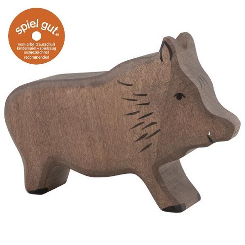 Holztiger Wildschwein aus Holz – Spielfigur ab 3 Jahren